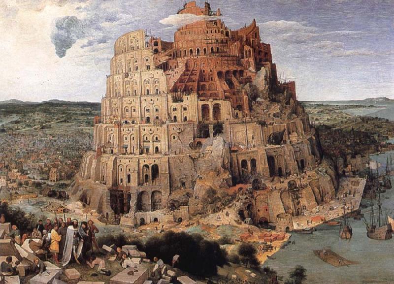 BRUEGEL, Pieter the Elder The Tower of Babel china oil painting image